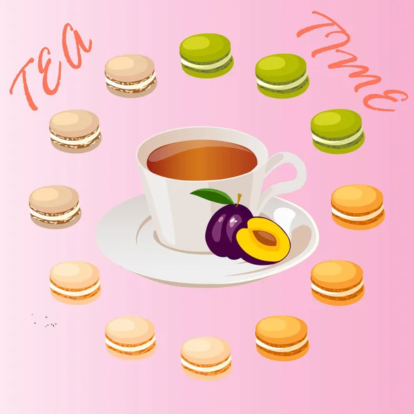 Cup of tea — Stock Vector