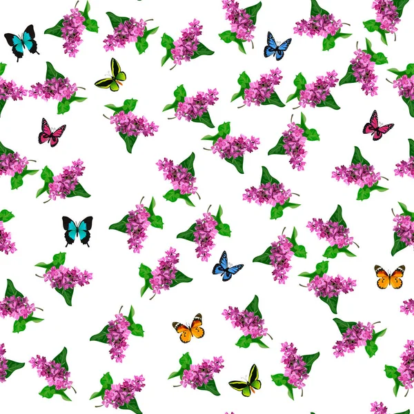 Fleurs de lilas en fleurs — Image vectorielle