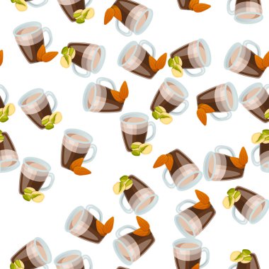 Sıcak çikolata kupası.