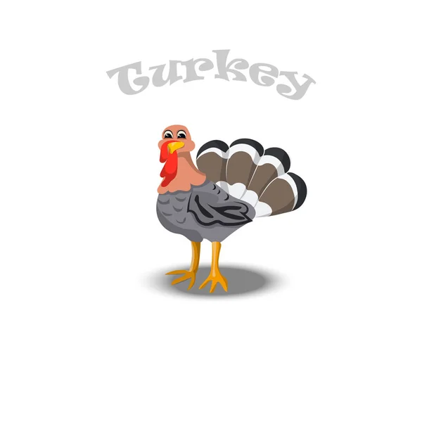 Turkije voor thanksgiving viering Design — Stockvector