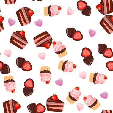 Çilekli çikolatalı kek