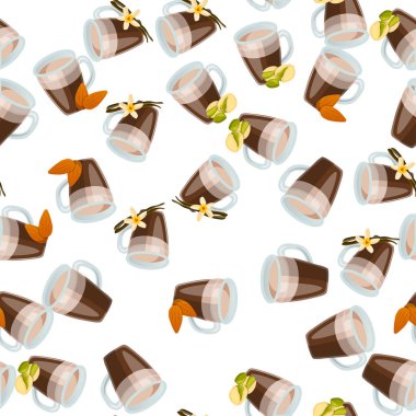 Sıcak çikolata kupası.