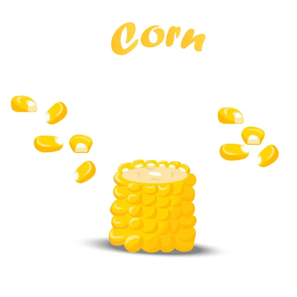Sladká kukuřice zlatý — Stockový vektor