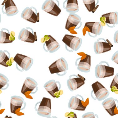 Sıcak çikolata kupası.