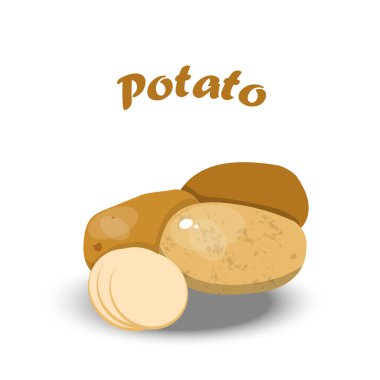 Taze patates vektör çizim