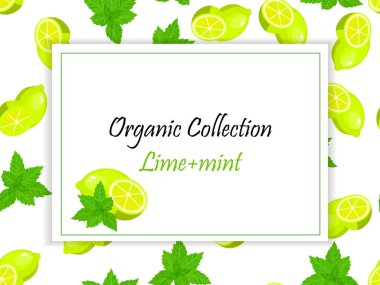 Tatlı sulu bütün ve dilim limon ve nane