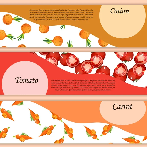 Zwiebelmuster auf dem Etikett Gemüse reif süße Nahrung. — Stockvektor