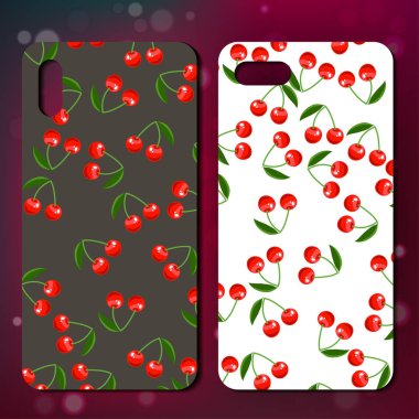Telefon kapağı üzerinde orijinal meyve şekli