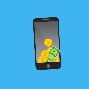 Dolar smartphone ekranında.