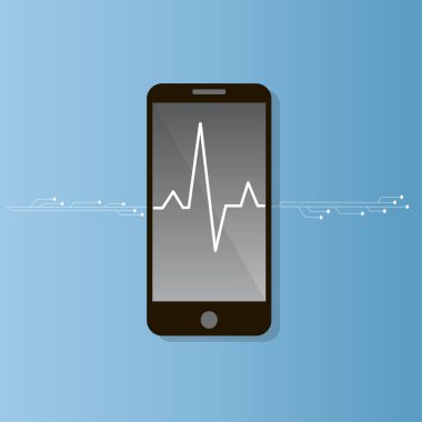 Akıllı telefon ekranında nabız oranı