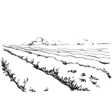 Doğa manzara resimler çizim. Alanları