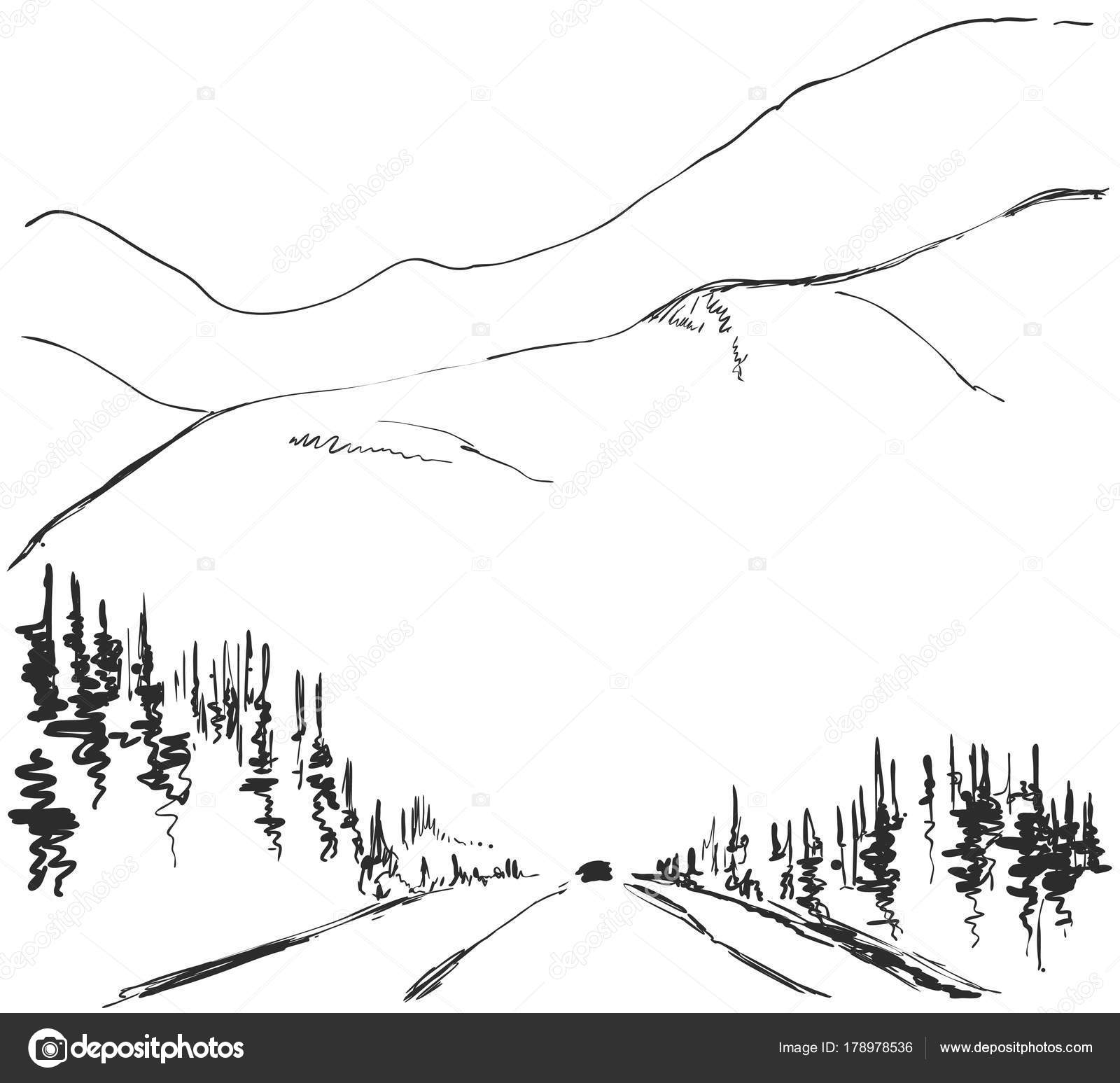 Free Free 312 Mountain Tree Line Svg SVG PNG EPS DXF File