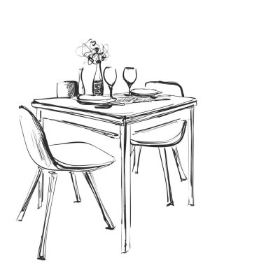 Aralıksız çizim çizimi, alışveriş arabalarını iten mutlu bir genç adam çiziyor. Bir satır perakende satış mağazası pazar vektör illüstrasyonu