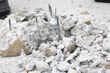 Arka plan Beton kırma matkap ile Beton kırma