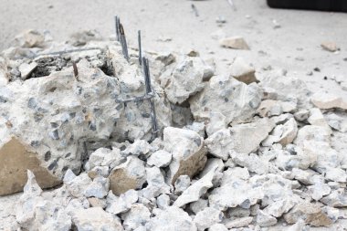 Arka plan Beton kırma matkap ile Beton kırma