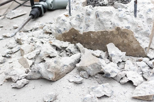 Arka plan Beton kırma matkap ile Beton kırma