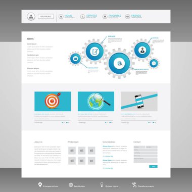 web sitesi şablonu tasarımı