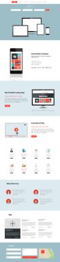 modern bir sayfa web sitesi şablonu