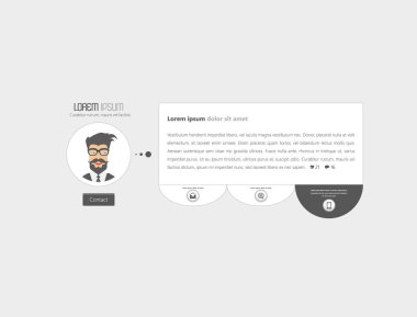 Modern Web sitesi şablon tasarımı