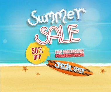 Yaz satış afiş tasarımı