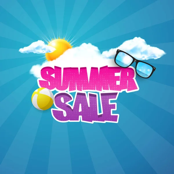 Summer sale concept — Stock Vector