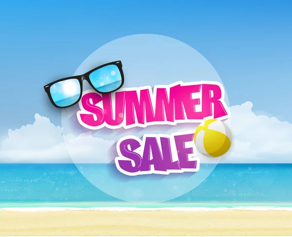 여름 판매 개념 — 스톡 벡터