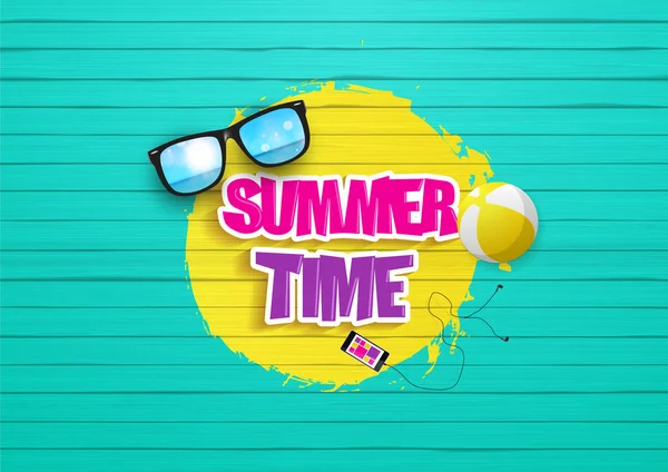 夏季时间字体设计 — 图库矢量图片