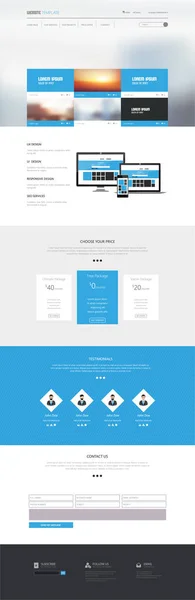 Modernes Website-Template-Design — Stockvektor