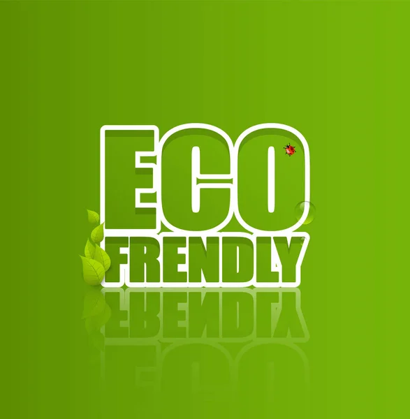 Creative Eco přátelské nápisy — Stockový vektor