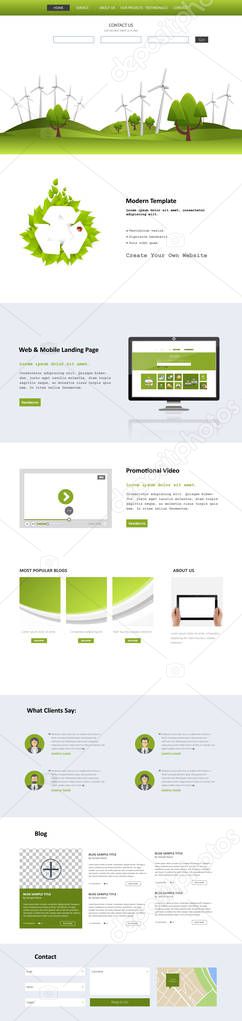 Modern One Page Website Template