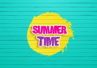 Yaz saati tipografi tasarım