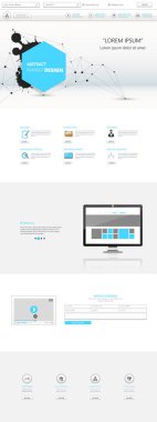 modern bir sayfa web sitesi şablonu