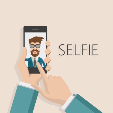 Telefonla Selfie fotoğraf çekme