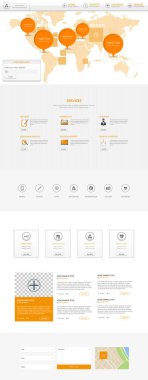 modern bir sayfa web sitesi şablonu