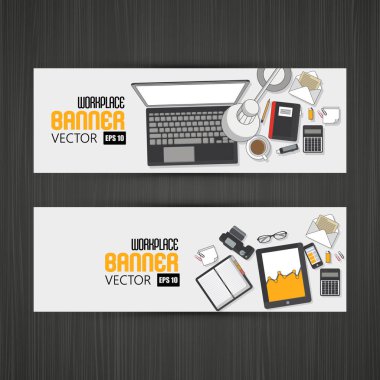 Çalışma alanı öğeleri ile banner