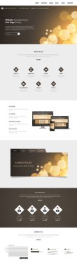 modern bir sayfa web sitesi şablonu