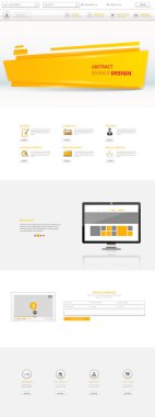 modern bir sayfa web sitesi şablonu