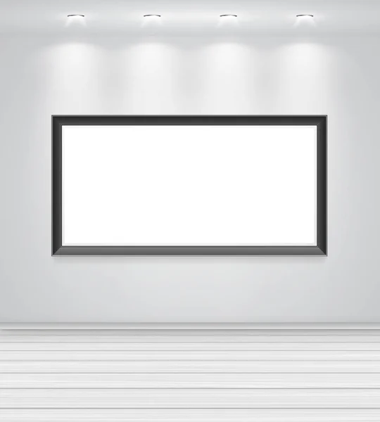 空白の画面とリアルな Led テレビ — ストックベクタ