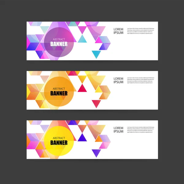 Moderne ontwerp sjabloon banners — Stockvector