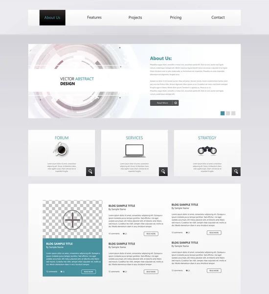 Modernes Website-Template-Design — Stockvektor