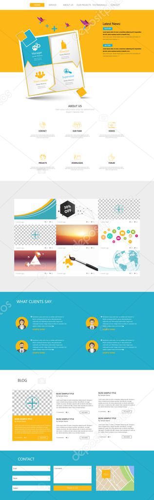 Modern One Page Website Template