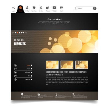 Web sitesi tasarım şablonu 
