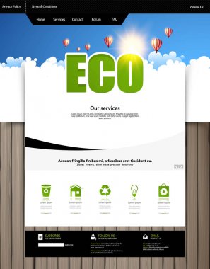 Web sitesi tasarım şablonu 