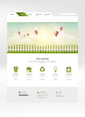 Web sitesi tasarım şablonu