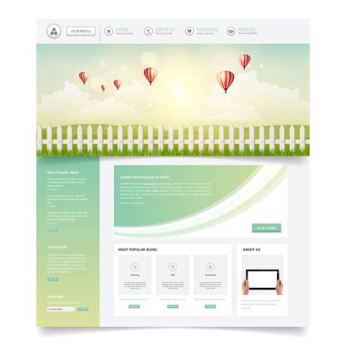 Web sitesi tasarım şablonu