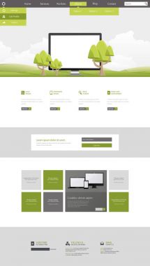 Web sitesi tasarım şablonu 