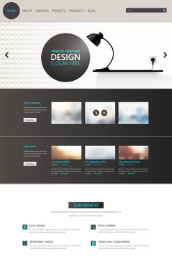 Web sitesi tasarım şablonu 