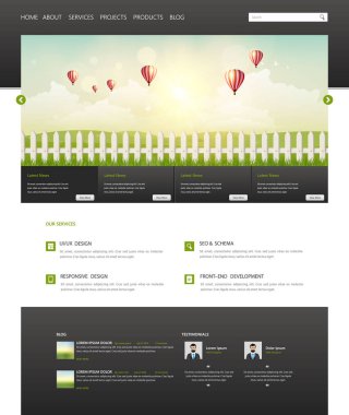 Web sitesi tasarım şablonu