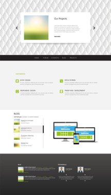 Web sitesi tasarım şablonu 