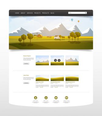 Web sitesi tasarım şablonu